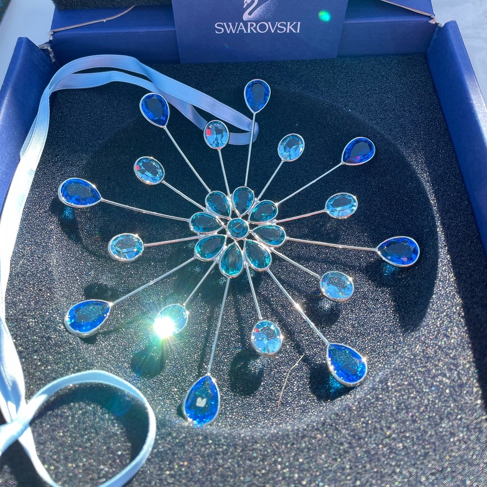 Swarovski Blue Window Ornament
